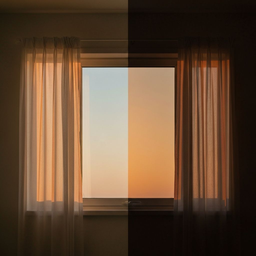 Transición del día a la noche